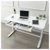 Realspace® Electric 48'W Height-Adjustable Standing Desk, White