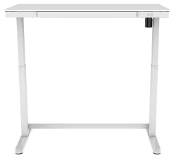 Realspace® Electric 48'W Height-Adjustable Standing Desk, White