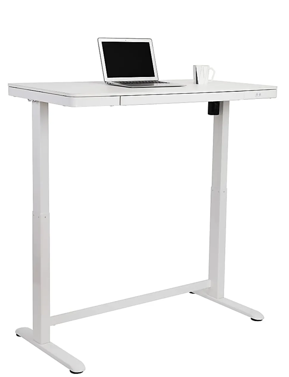 Realspace® Electric 48'W Height-Adjustable Standing Desk, White