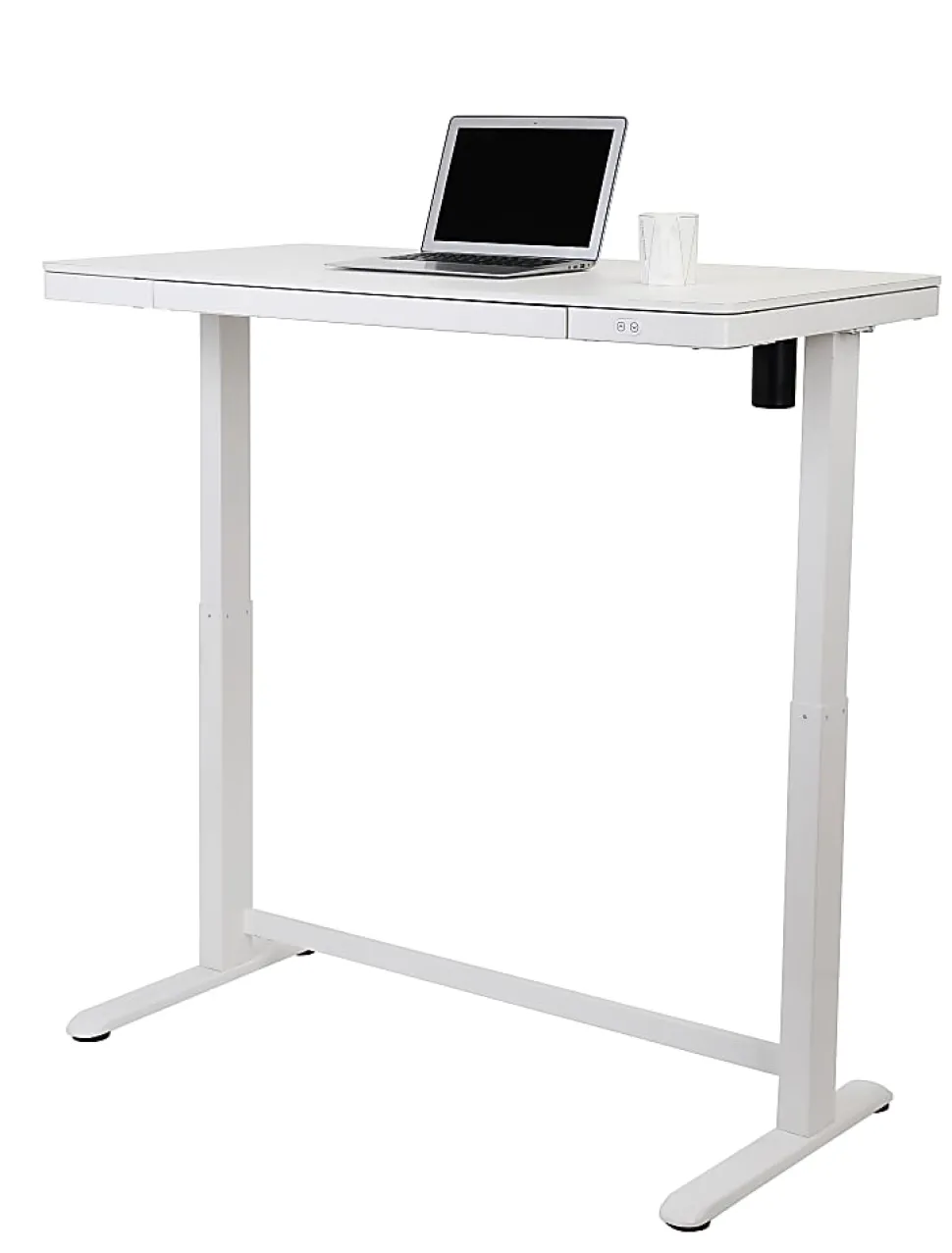 Realspace® Electric 48'W Height-Adjustable Standing Desk, White