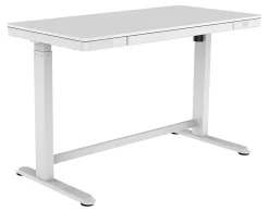 Realspace® Electric 48'W Height-Adjustable Standing Desk, White