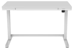 Realspace® Electric 48'W Height-Adjustable Standing Desk, White