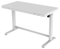 Realspace® Electric 48'W Height-Adjustable Standing Desk, White