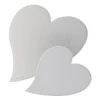 Realspace® Faux Leather Heart Mouse Pad And Coaster Set, White