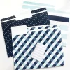 Realspace™ File Folders, Letter Size, Blue/Navy/White, Pack Of 6