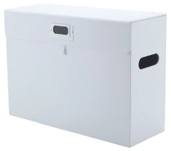 RealspaceĀ® File Storage Box, Letter Size, 14" x 10-1/4" x 5-1/2", White
