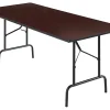 Realspace® Folding Table, 29"H x 72"W x 30"D, Walnut