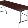 Realspace® Folding Table, 29"H x 96"W x 30"D, Walnut