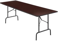 RealspaceĀ® Folding Table, 29"H x 96"W x 30"D, Walnut