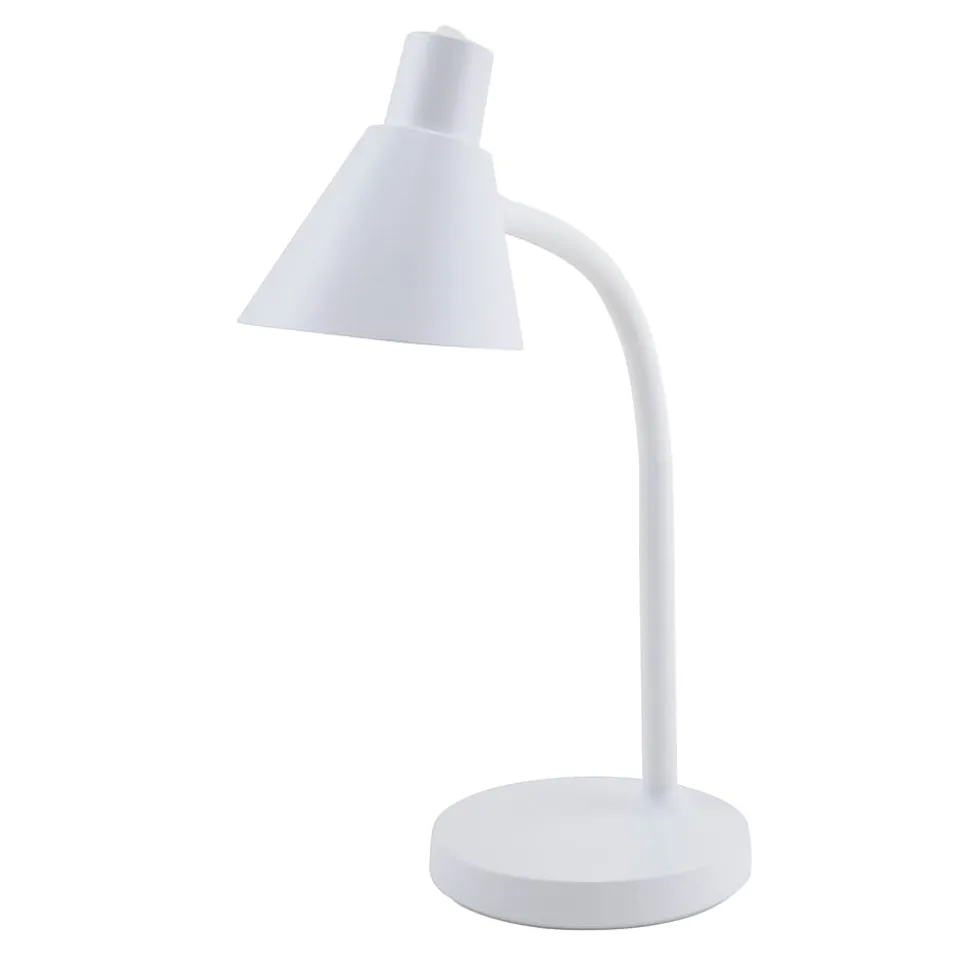 Realspace™ Gooseneck LED Desktop Lamp, Adjustable, 16-1/4"H, White
