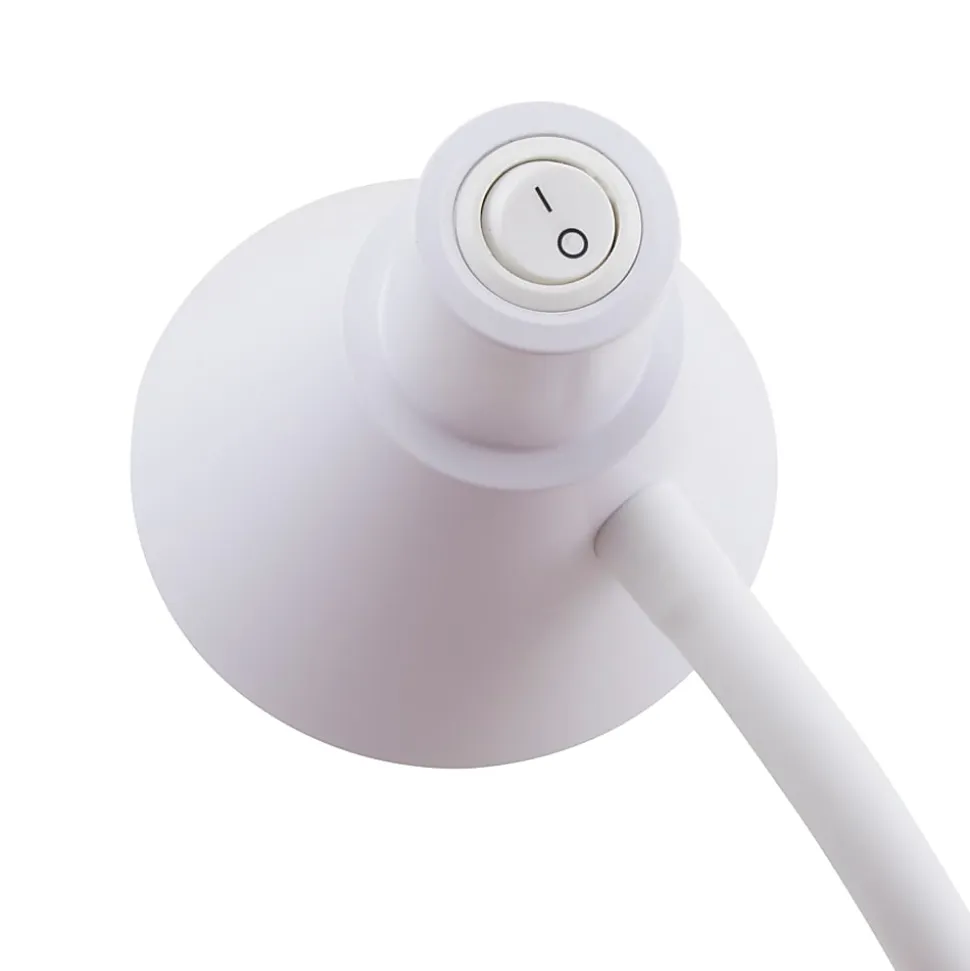 Realspace™ Gooseneck LED Desktop Lamp, Adjustable, 16-1/4"H, White