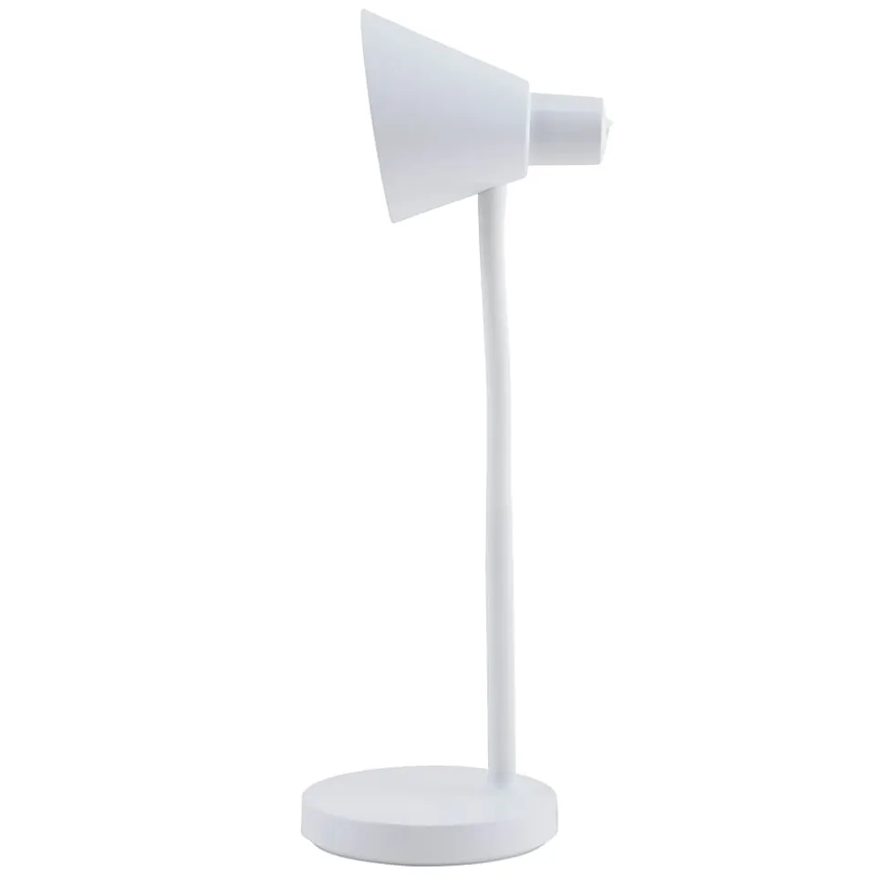 Realspace™ Gooseneck LED Desktop Lamp, Adjustable, 16-1/4"H, White