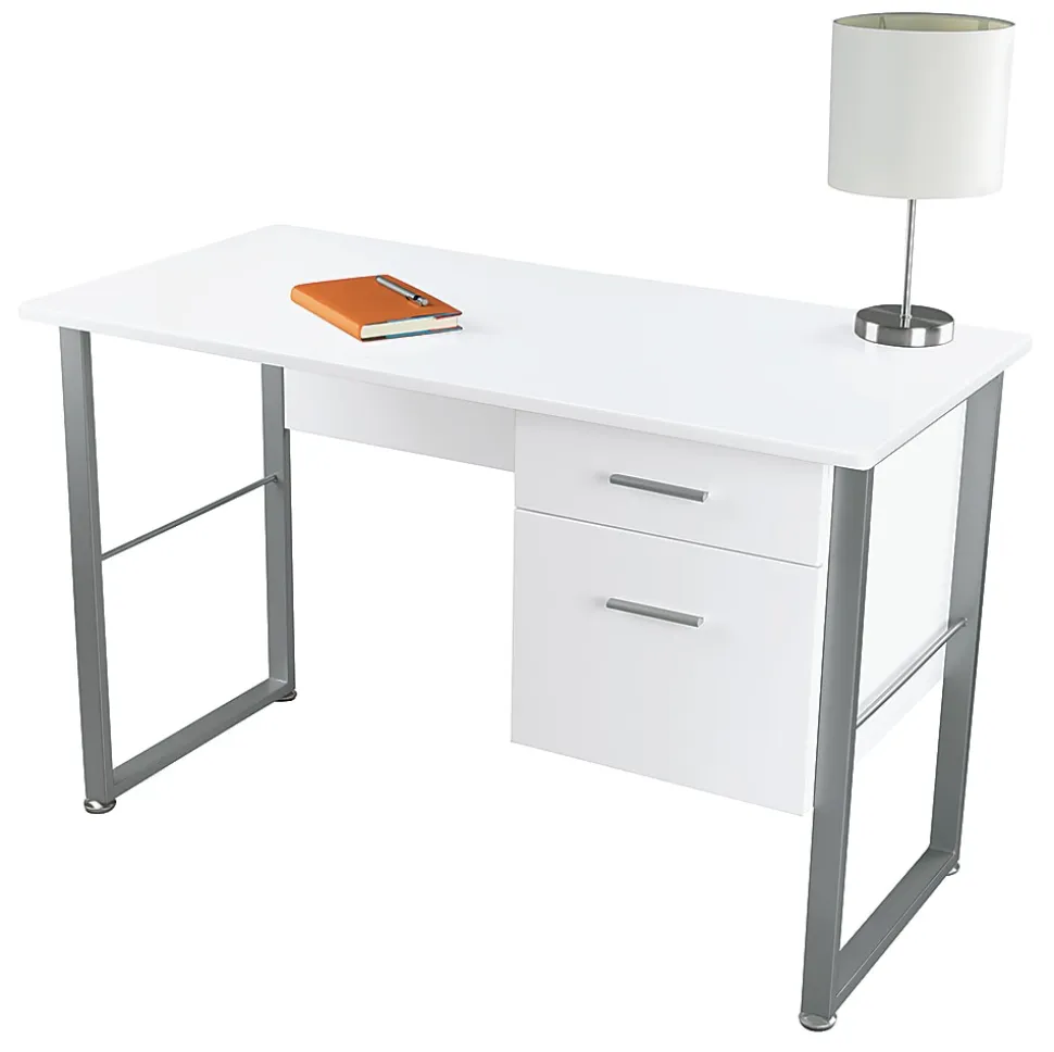 Realspace® Halton 48"W Computer Desk, White