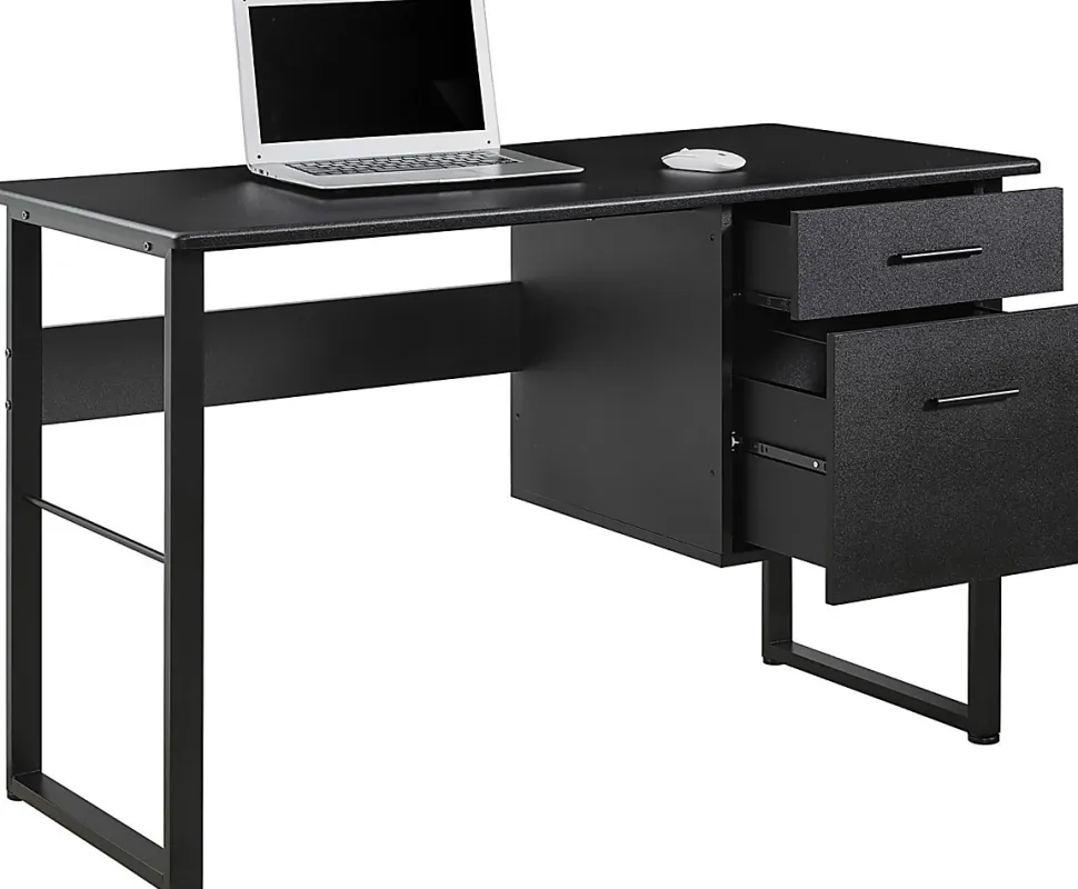 Realspace® Halton 48"W Computer Desk, Black