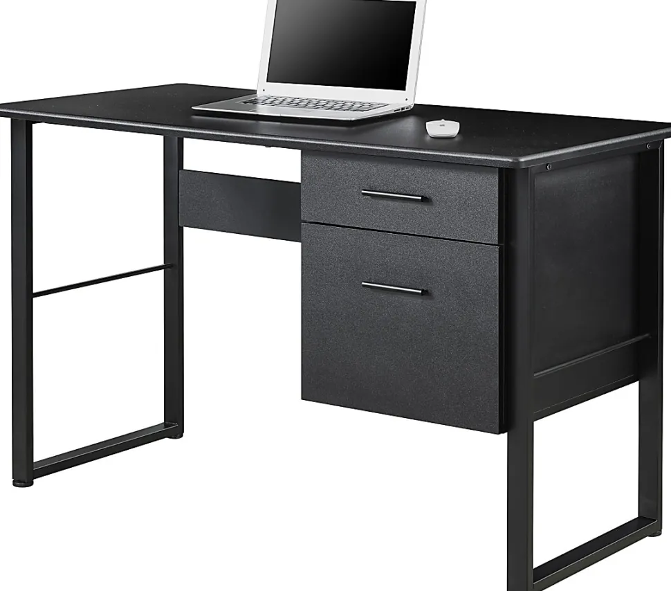 Realspace® Halton 48"W Computer Desk, Black