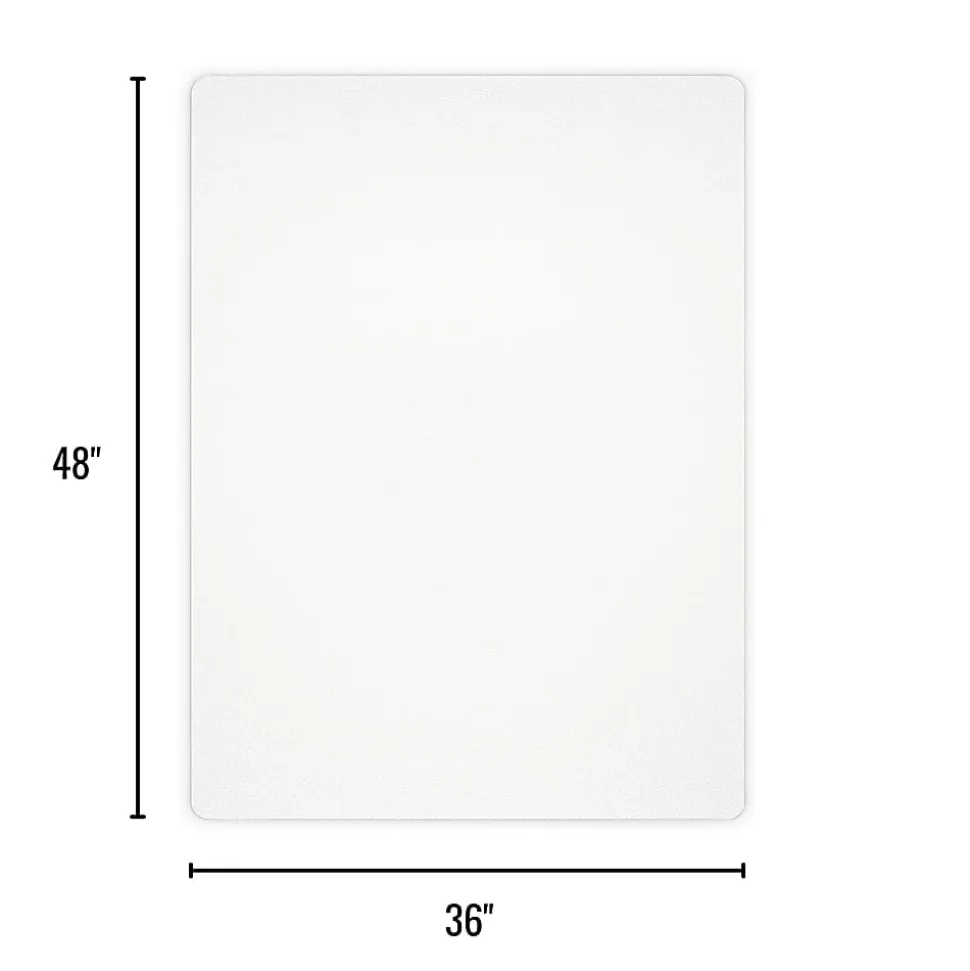 Realspace™ Hard Floor Chair Mat, 36" x 48", Clear