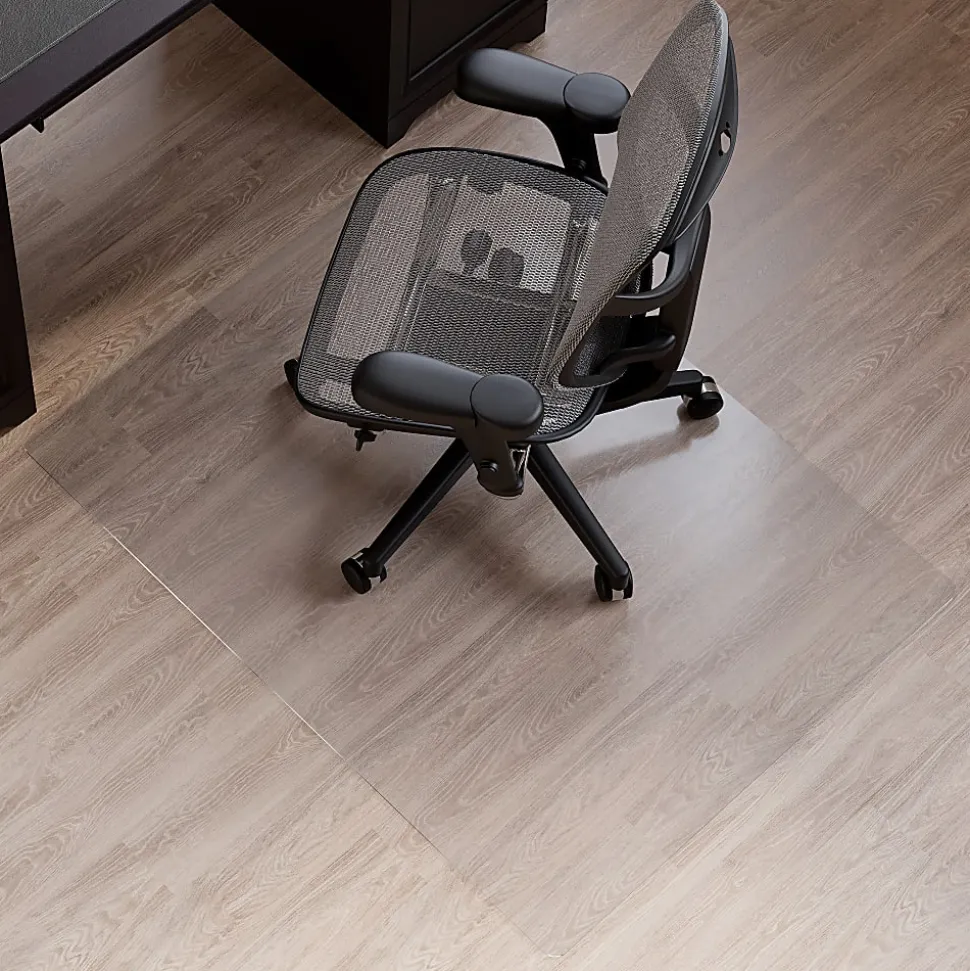 Realspace™ Hard Floor Chair Mat, 36" x 48", Clear