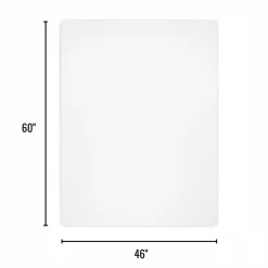 Realspace™ Hard Floor Chair Mat, 46" x 60", Clear