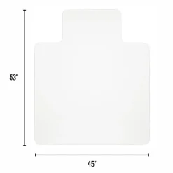 Realspace™ Hard Floor Chair Mat, Wide Lip, 45