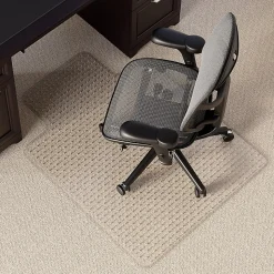 Realspace™ Heavy Duty Chair Mat for Carpet with Lip, Ramped Edge, 36