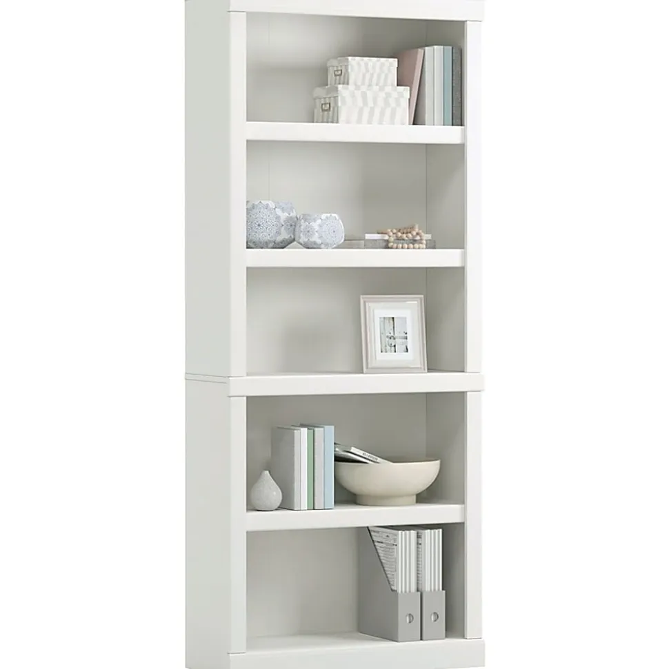 Realspace® 72"H 5-Shelf Bookcase, Arctic White