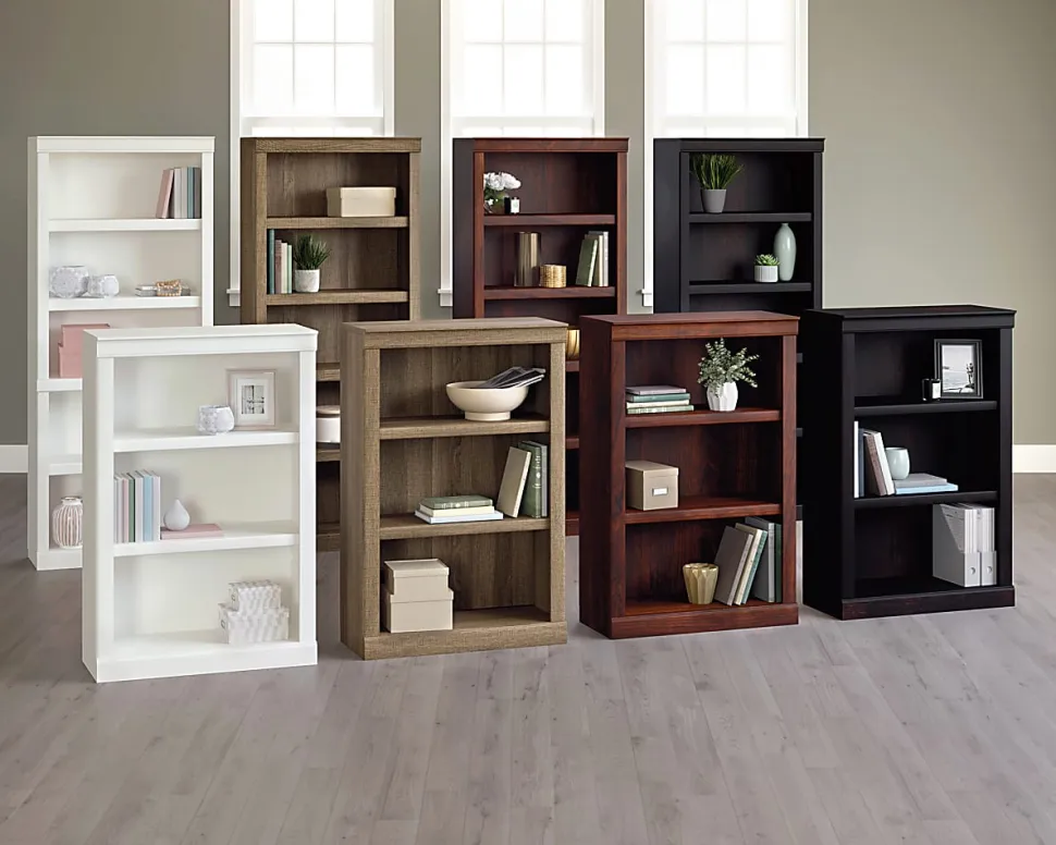Realspace® 45"H 3-Shelf Bookcase, Arctic White