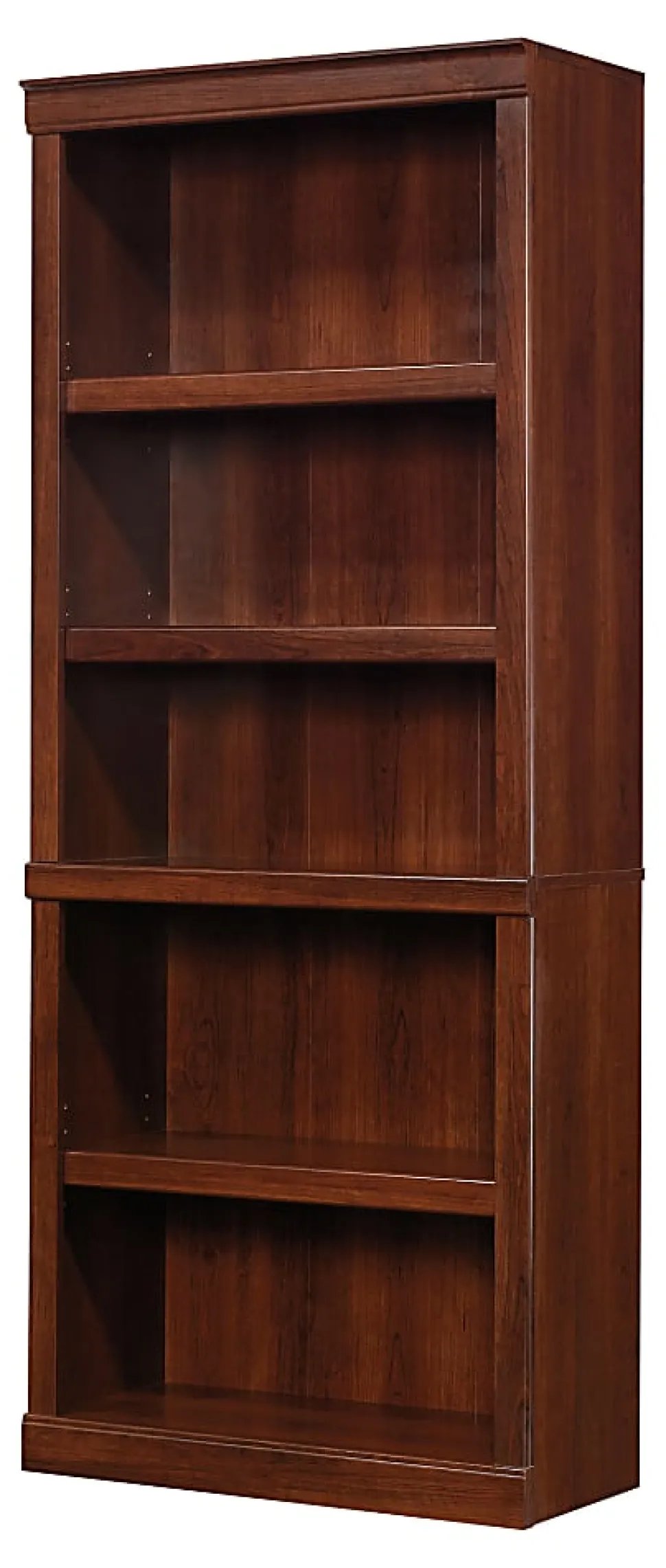 Realspace® 72"H 5-Shelf Bookcase, Mulled Cherry