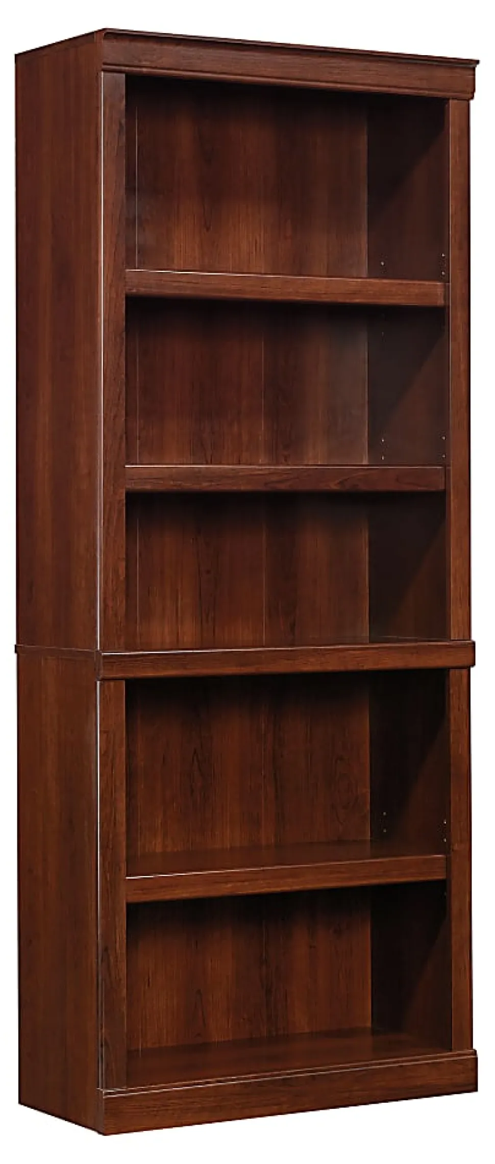 Realspace® 72"H 5-Shelf Bookcase, Mulled Cherry