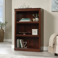 Realspace® 45"H 3-Shelf Bookcase, Mulled Cherry
