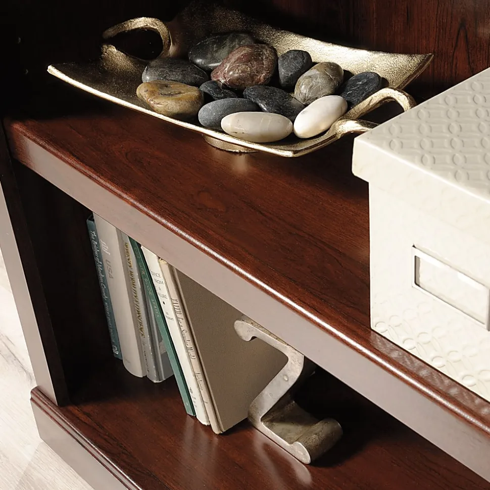 Realspace® 45"H 3-Shelf Bookcase, Mulled Cherry