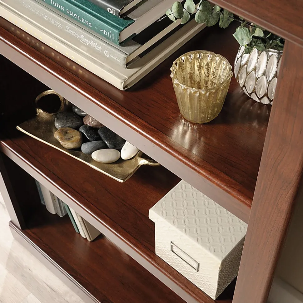 Realspace® 45"H 3-Shelf Bookcase, Mulled Cherry