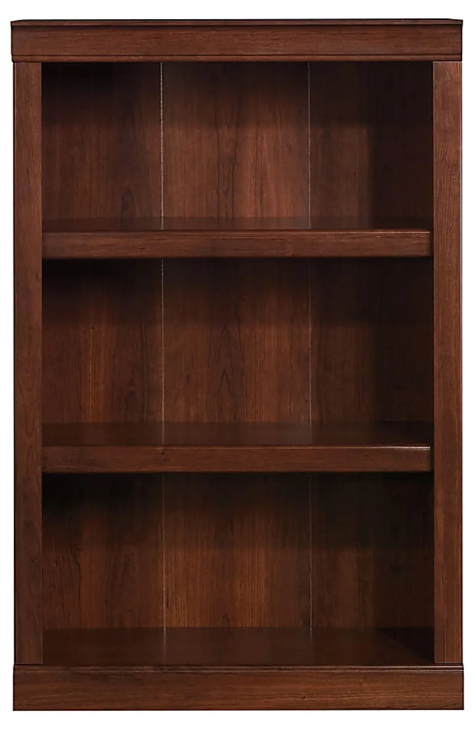 Realspace® 45"H 3-Shelf Bookcase, Mulled Cherry