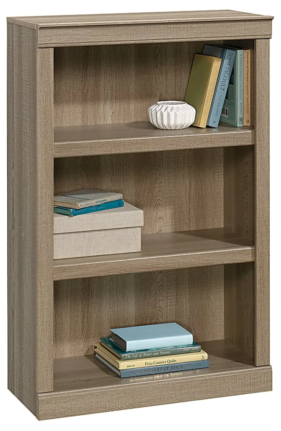 Realspace® 45"H 3-Shelf Bookcase, Spring Oak