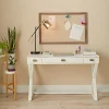 Realspace® Keri 48"W Writing Desk, White