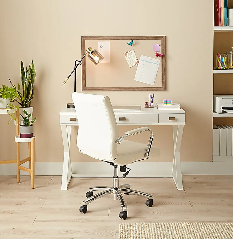 Realspace® Keri 48"W Writing Desk, White