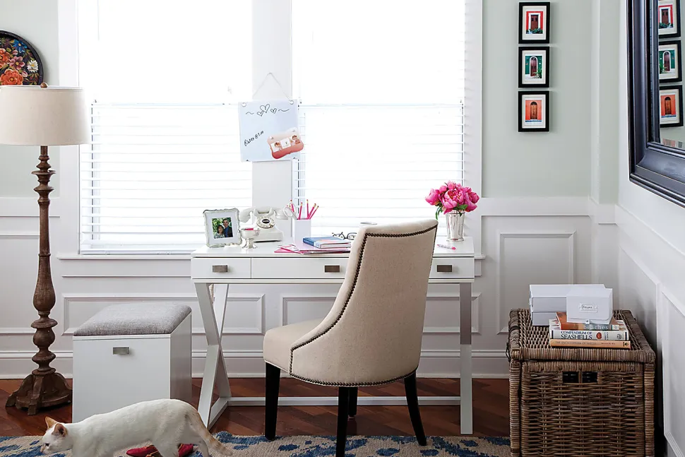 Realspace® Keri 48"W Writing Desk, White