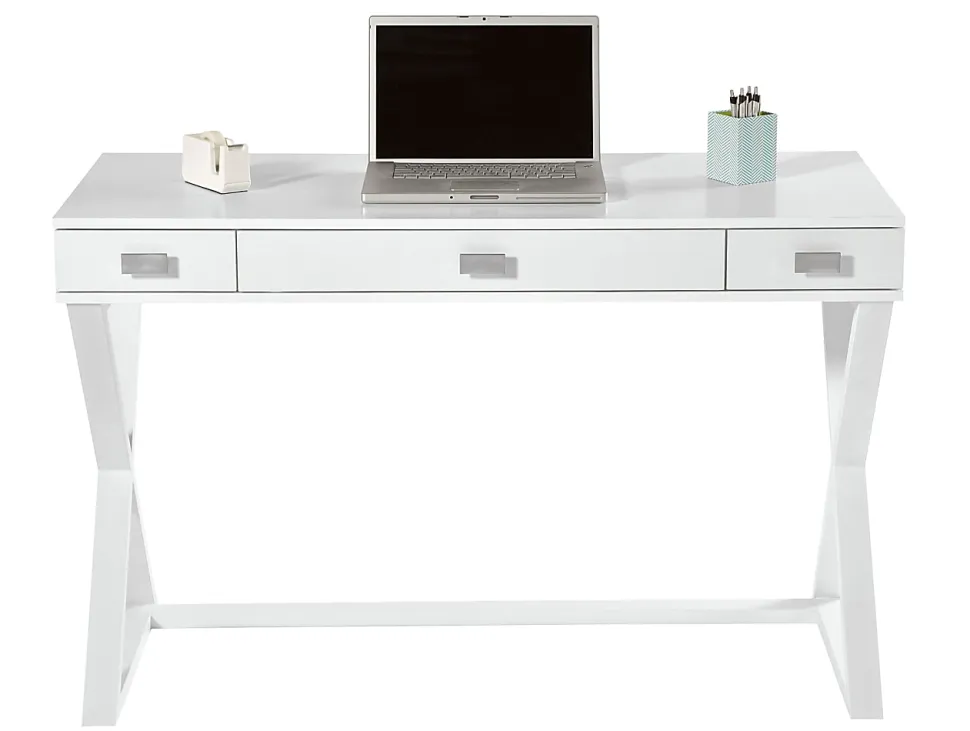 Realspace® Keri 48"W Writing Desk, White