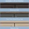 Realspace® Koru 72"H 3-Shelf Bookcase With Printer Shelf & File Storage, Two-Tone Slate/Gray Oak, BIFMA Compliant
