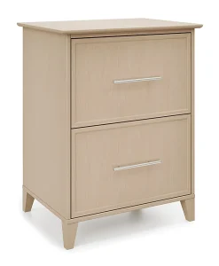 Realspace® Koru 23-1/2"W x 17-1/2"D Lateral 2-Drawer File Cabinet, Natural Oak, BIFMA Compliant