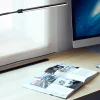 Realspace™ LED Gooseneck Lamp, Adjustable, 22-1/2"H, Black