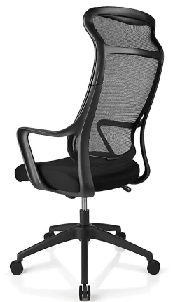 Realspace® Lenzer Mesh High-Back Task Office Chair, Black, BIFMA Compliant