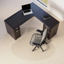 Realspace™ Low Pile Chair Mat For L-Shaped Workstations, 66