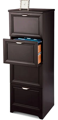 Realspace® Magellan 19”D Vertical 4-Drawer File Cabinet, Espresso