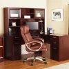 Realspace® Magellan 72"H 5-Shelf Bookcase With Doors, Classic Cherry