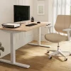 Realspace® Magellan Performance Electric 60"W Height-Adjustable Standing Desk, Natural Oak, BIFMA Compliant