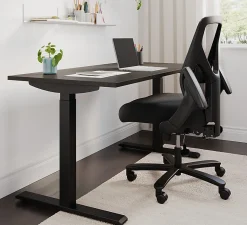 Realspace® Magellan Performance Electric 60"W Height-Adjustable Standing Desk, Espresso, BIFMA Compliant