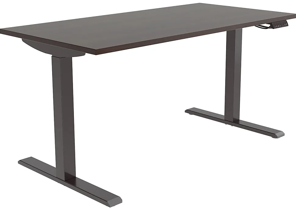 Realspace® Magellan Performance Electric 60"W Height-Adjustable Standing Desk, Espresso, BIFMA Compliant