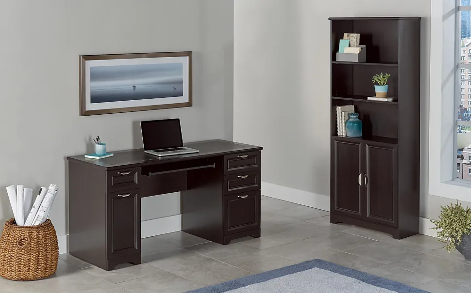 Realspace® Magellan 59"W Manager's Computer Desk, Espresso