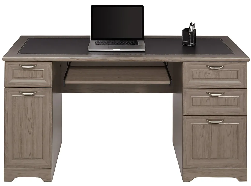 Realspace® Magellan 59"W Manager's Computer Desk, Gray