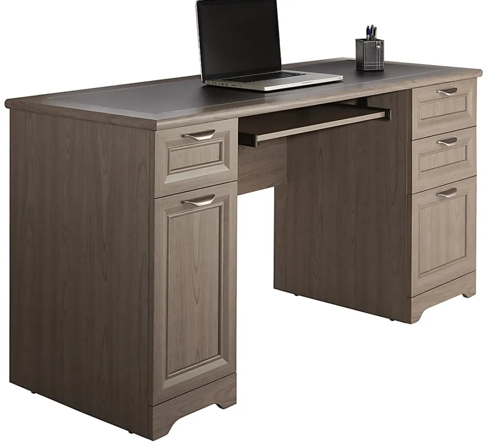 Realspace® Magellan 59"W Manager's Computer Desk, Gray